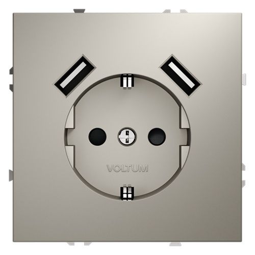 Розетка с USB, А+А VOLTUM S70 VLS040403