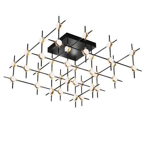 Светильник потолочный Delight Collection Molecular (Молецулар) MX18001067-36A black/gold