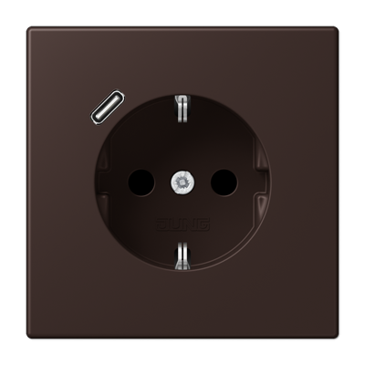 Розетка 2K+З USB Typ C Jung Les Couleurs Le Corbusier (Лес Цоулеурс Ле Цорбусиер) LC1520-18C252