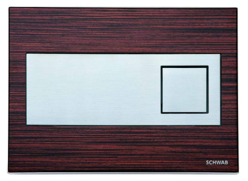 Клавиша смыва механическая Schwab Caro 5810820 цвет дерево/хром