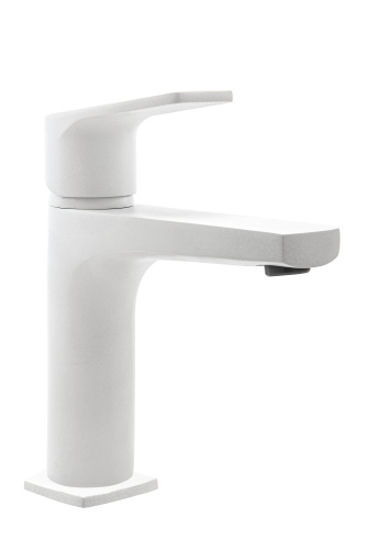 Смеситель Azario TREYA AZ-156845026 на раковину белый матовый без термостата