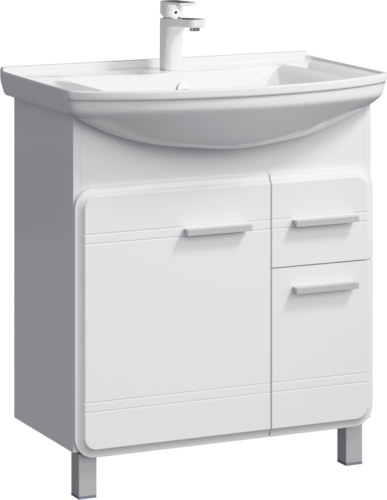 Тумба под раковину Aqwella Y KOR0107 70х35х80 напольная цвет белый