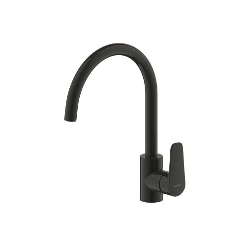 Смеситель для кухни Bravat Source F7173218BW-ENG на столешницу черный