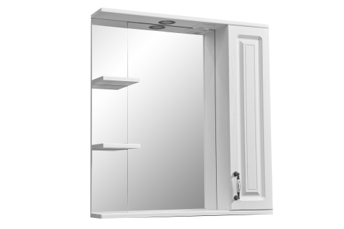 Зеркало-шкаф Stella Polar Кармела ольха SP-00000185 75х14х80 подвесной цвет белый Зеркало-шкаф Stella Polar Кармела ольха SP-00000185 75х14х80 подвесной цвет белый