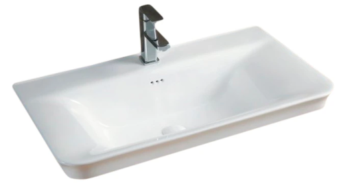 Раковина Gid Integrado 81 см NYJ851-80 (71147) встраиваемая цвет белый