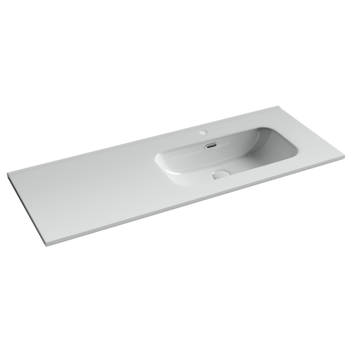 Раковина Ceramica Nova ELEMENT 121 см CN7006R накладная цвет белый
