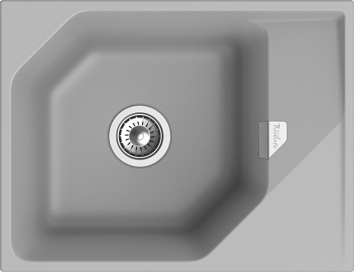 Кухонная мойка Rivelato LOCUS LS-65 grigio metallizzato 65х50 цвет серый металлик