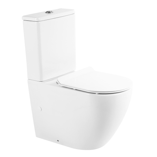 Унитаз напольный с бачком BelBagno SFERA-R BB2141CPR/ BB2111SC белый с сиденьем микролифт безободковый каскадный смыв
