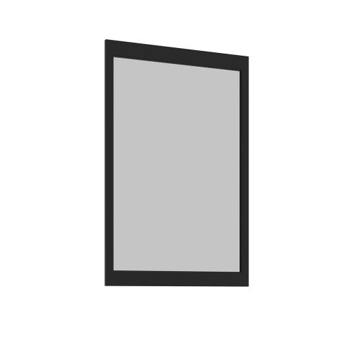 Зеркало в ванную Orka Lodi 3008133 66х102 цвет черный матовый