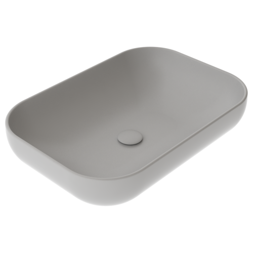 Раковина GSG Ceramic Design Easy 60см EALAVRE60019 накладная цвет дымчатый
