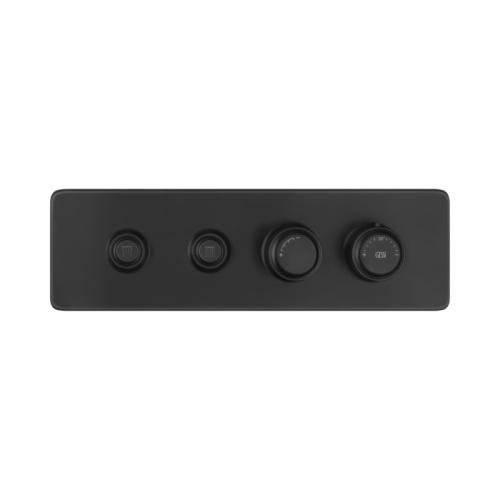 Смеситель для душа Gessi Hi-Fi Eclectic 65222#299 встраиваемый в стену черный с термостатом