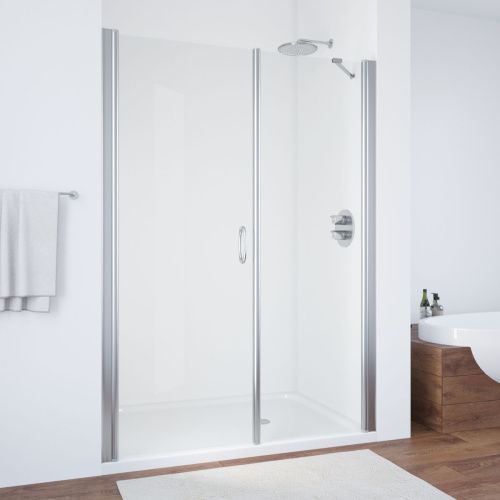 Душевая дверь Vegas-Glass EP-F-2 EP-F-2 175 08 crystalvision L 175х189 стекло прозрачное профиль хром глянцевый