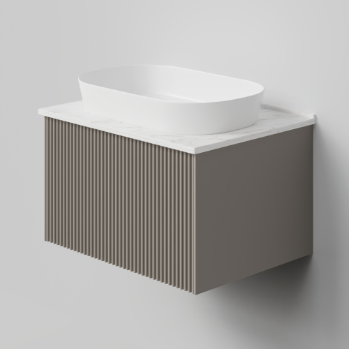 Тумба со столешницей La Fenice TERRA NFNC-01-TER-C-60-3-GG 70х36х47 подвесная цвет бежевый