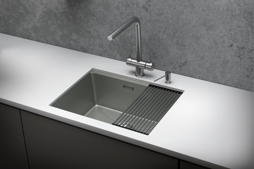 Кухонная мойка Granula Kitchen Space 6045U, СТАЛЬ МАТОВАЯ 60x44,5 цвет сталь матовая