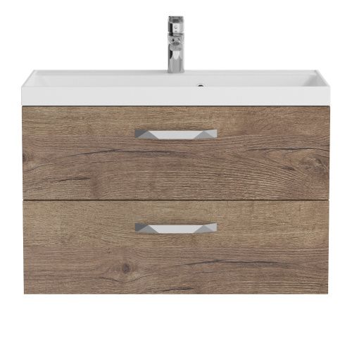 Тумба под раковину BelBagno Aurora AURORA-800-2C-SO-RT 80х45х50 подвесная цвет коричневый