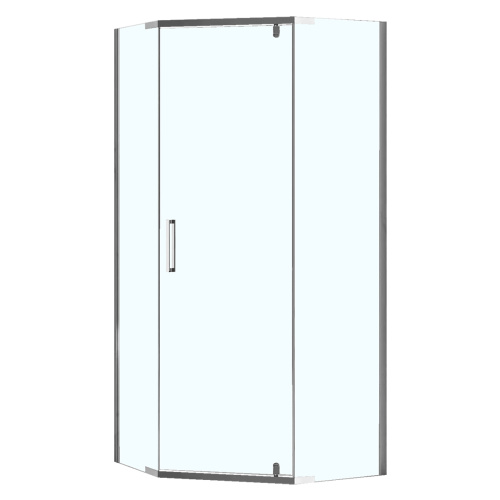 Душевой уголок Loranto NEO CS-22108-100 100x195 стекло прозрачное профиль серебро без поддона