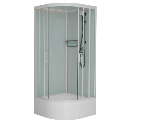 Душевая кабина Frank 133009 100х100 с крышей ориентация универсальная