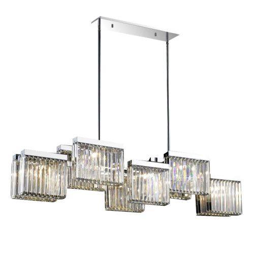 Люстра на штанге Delight Collection Broadway (Броадваы) EP68031L-10 chrome
