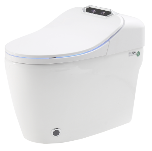 Электронный унитаз-биде напольный Timo TE-731 белый с сиденьем микролифт безободковый каскадный смыв