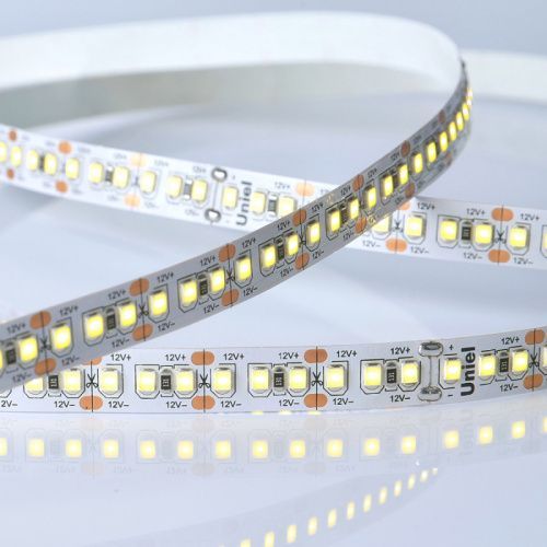 Светодиодная лента Uniel ULS-M16 ULS-M16-2835-180LED/m-10mm-IP20-DC12V-17W/m-5M-4000K PROFI катушка в герметичной упаковке