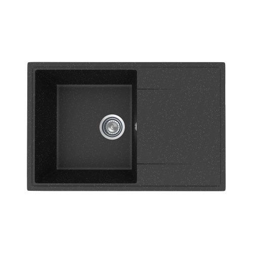 Кухонная мойка Maretti KT735-BL 74х48 цвет черный поверхность матовая