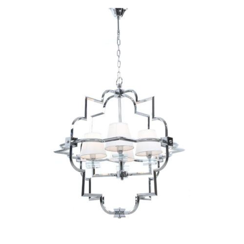 Люстра подвесная Lumina Deco Baltimore (Балтиморе) LDP 8020-4 CHR+WT