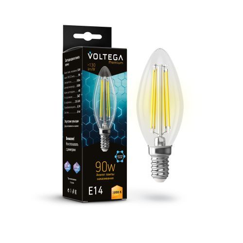 Лампочка светодиодная Voltega Candle 9W Graphene 7219