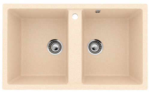 Кухонная мойка Ulgran Classic U-708-328 86х51 цвет бежевый