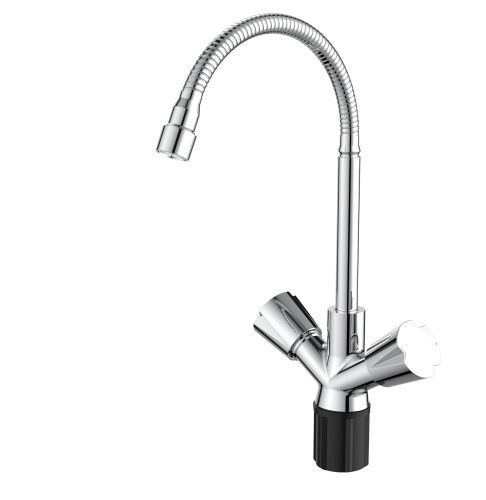 Смеситель для кухни Voda CALM519flex на мойку хром