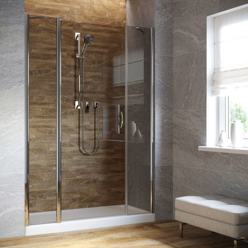 Душевая дверь Vegas-Glass EP-2F LUX EP-2F LUX 160 8 7 L 160х200 стекло тонированное профиль хром глянцевый