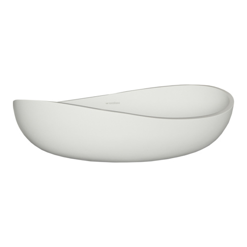 Раковина из искусственного камня MonteBianco Onda 11020 40х40 накладная цвет белый матовый без отверстий под смеситель