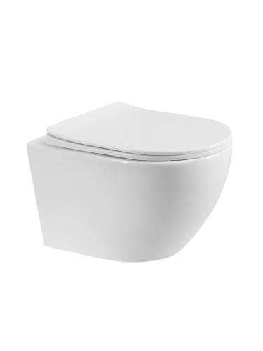 Унитаз подвесной с функцией биде BelBagno MARINO BB7026CH-TOR-BFS/SC белый с сиденьем микролифт безободковый смыв торнадо
