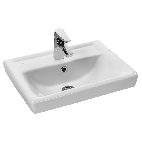 Раковина из сантехнического фарфора Santek Тигода 1WH302128 51х38 встраиваемая цвет белый