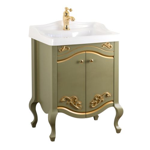 Тумба под раковину Migliore IMPERO 25968 60х48х75 напольная цвет олива