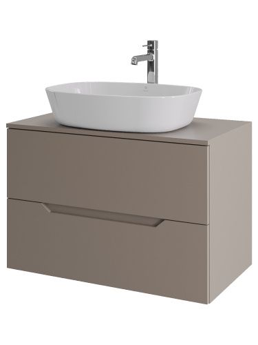 Тумба с раковиной Orange Line Li-80TuLMDF+B08-500W 81х46х68 цвет бежевый