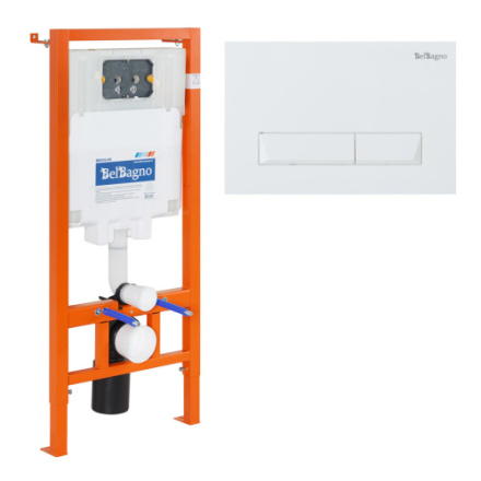 Инсталляция с кнопкой BelBagno  BB002-80/BB009-MR-BIANCO