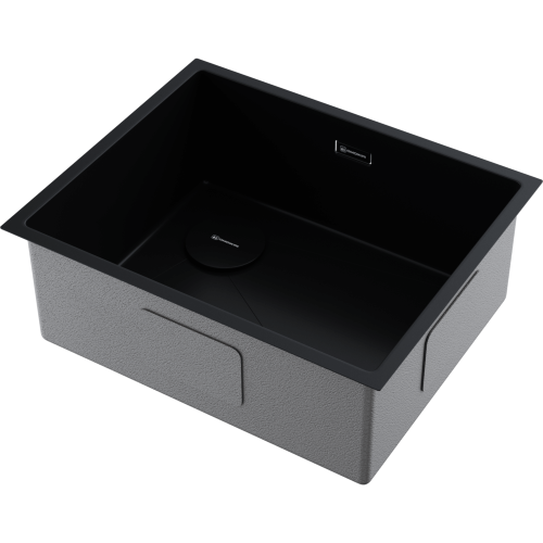Кухонная мойка Omoikiri Taki 54-U/IF-L Side SF 4997476 55х20 цвет черный поверхность матовая
