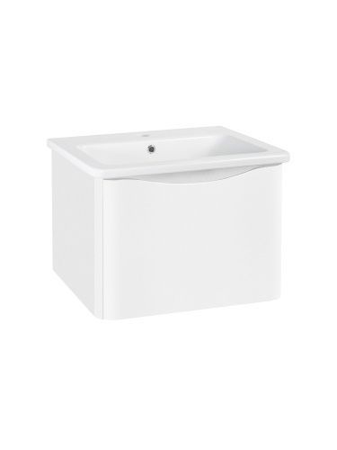 Тумба под раковину Runo Тоскана 00-00001412 60х40 подвесная цвет белый