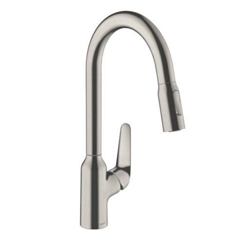 Смеситель для кухни Hansgrohe Focus 71800800 на мойку вороненая сталь