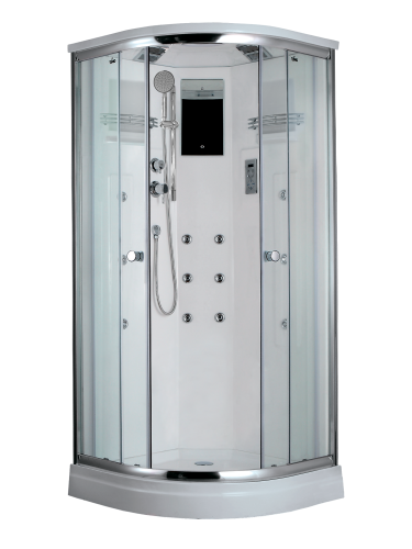 Душевая кабина Timo Lux T-7709(NEW) 90х90 четверть круга с крышей ориентация универсальная Душевая кабина Timo Lux T-7709(NEW) 90х90 четверть круга с крышей ориентация универсальная