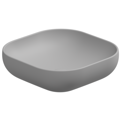 Раковина керамическая GSG Ceramic Design Easy EALAVQU45033 45х45 накладная цвет серый