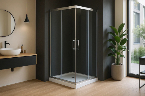 Душевой уголок Royal Bath HPD RB7090HPD-T-CH 90х70 стекло прозрачное профиль хром без поддона Душевой уголок Royal Bath HPD RB7090HPD-T-CH 90х70 стекло прозрачное профиль хром без поддона