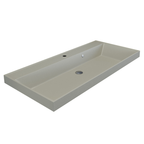 Раковина кварцевая Uperwood Classic Quartz 293020637 100х45 полувстраиваемая цвет бежевый