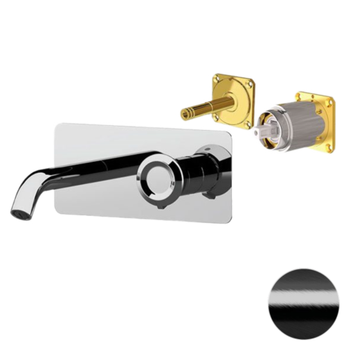 Смеситель для раковины Remer Element ET15KBCFP встраиваемый в стену черный