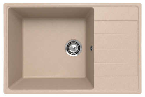 Кухонная мойка Ulgran Quartz Prima 760-03 76х50 цвет десерт