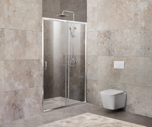 Душевая дверь BelBagno UNIQUE UNIQUE-BF-1-120/135-C-Cr 120х190 стекло прозрачное профиль хром