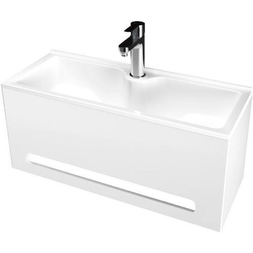 Тумба с раковиной 1MarKa Tiny У84219 50х30х25 подвесная цвет белый