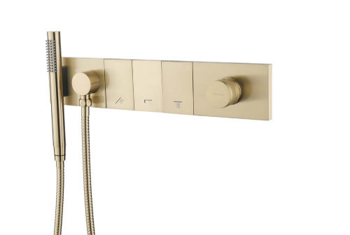 Смеситель для душа Boheme Zodiac 132-SYS-MG встраиваемый золото матовое