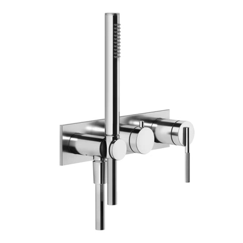 Смеситель для душа Gessi Ingranaggio 63543#031 встраиваемый в стену хром (внешняя часть)