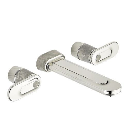 Смеситель для раковины THG Corvair a manettes Fior di Bosco U8L-A02-40SGB встраиваемый в стену хром (внешняя часть)